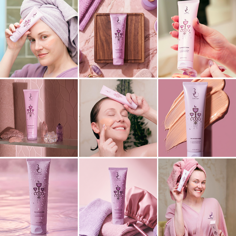 The Shower Mask with Silk Bonnet and Towel